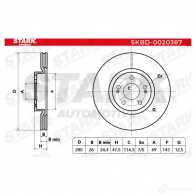 Тормозной диск STARK skbd0020387 1438026105 T AA6AEW - Изображение 10