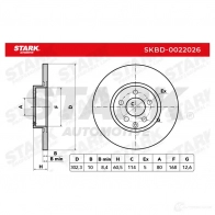 Тормозной диск STARK 1438025067 skbd0022026 446 3JK - Изображение 4