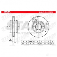 Тормозной диск STARK JJB8MO D 1438026063 skbd0020176 - Изображение 5