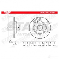 Тормозной диск STARK skbd0020237 76W 4H 1438027979 - Изображение 4
