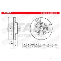 Тормозной диск STARK skbd0020106 P QQZO 1438026030 - Изображение 5