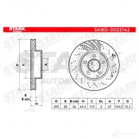 Тормозной диск STARK 1438023165 9P7YS HL skbd0022142 - Изображение 2