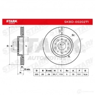 Тормозной диск STARK skbd0020271 1438026178 3 1B1I - Изображение 5