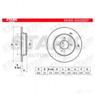 Тормозной диск STARK SIQY E3 skbd0022927 1438023464 - Изображение 2