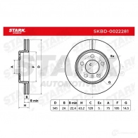 Тормозной диск STARK KLXKG W skbd0022281 1438026021 - Изображение 2