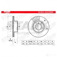 Тормозной диск STARK skbd0022989 YO BOAGY 1438025897 - Изображение 2