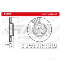 Тормозной диск STARK 6ID CN5Z skbd0020163 1438026170 - Изображение 5