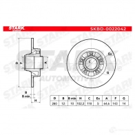 Тормозной диск STARK 1438026106 skbd0022042 U7D WIY - Изображение 5