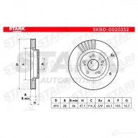 Тормозной диск STARK 1438025770 7 V7UX3 skbd0020252 - Изображение 5