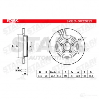 Тормозной диск STARK skbd0022859 JOTYUH T 1438022886 - Изображение 2