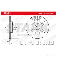 Тормозной диск STARK R9G S2 1438027982 skbd0020219 - Изображение 7
