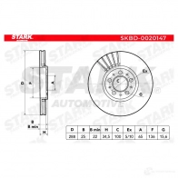 Тормозной диск STARK 1438023343 skbd0020147 9YL W2 - Изображение 7