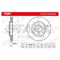 Тормозной диск STARK 1438023334 NKW OGYF skbd0023365 - Изображение 2