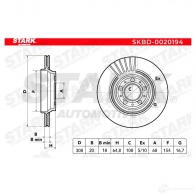 Тормозной диск STARK 4 TIIYE4 1438025363 skbd0020194 - Изображение 5