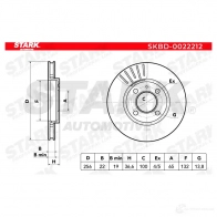 Тормозной диск STARK skbd0022212 1438024666 6T A9F02 - Изображение 5