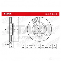 Тормозной диск STARK skfo2010 YMMZ 9 1438026019 - Изображение 6