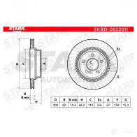 Тормозной диск STARK skbd0022011 3T8BK N 1438025308 - Изображение 2