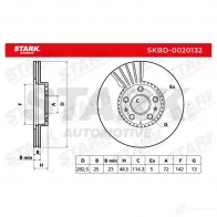 Тормозной диск STARK 1438025771 skbd0020132 XA2TY N - Изображение 7