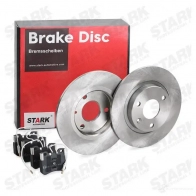 Тормозные диски и колодки, комплект STARK skbk1090099 1437813218 TK EHMWO - Изображение 2