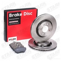 Тормозные диски и колодки, комплект STARK 8FFXCU I 1438358670 skbk1090276 - Изображение 2