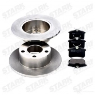 Тормозные диски и колодки, комплект STARK skbk1090003 1437816347 K0 F88 - Изображение 2
