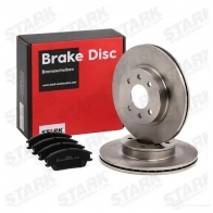Тормозные диски и колодки, комплект STARK 4KFQ V7 skbk1090100 1437813733 - Изображение 2
