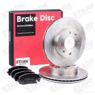 Тормозные диски и колодки, комплект STARK skbk1090086 1437818124 7EEEI V - Изображение 2