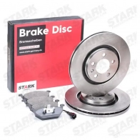 Тормозные диски и колодки, комплект STARK 2VM 74E2 1437817703 skbk1090006 - Изображение 2