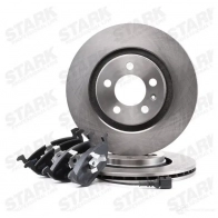 Тормозные диски и колодки, комплект STARK 2VM 74E2 1437817703 skbk1090006 - Изображение 3