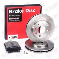 Тормозные диски и колодки, комплект STARK 3VE I2F 1437813540 skbk1090084 - Изображение 2