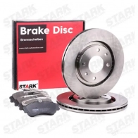 Тормозные диски и колодки, комплект STARK 1437818097 skbk1090337 ZK CDHA - Изображение 2