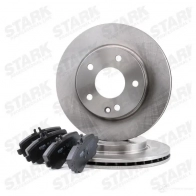 Тормозные диски и колодки, комплект STARK skbk1090268 1437813545 NSR 8J - Изображение 4