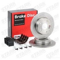Тормозные диски и колодки, комплект STARK OMCSO VQ skbk1090062 1437817874 - Изображение 2