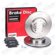 Тормозные диски и колодки, комплект STARK 1437814362 F PE7JD skbk1090249 - Изображение 2
