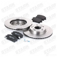Тормозные диски и колодки, комплект STARK 1437814362 F PE7JD skbk1090249 - Изображение 3