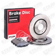 Тормозные диски и колодки, комплект STARK 1437814309 69DM NB7 skbk1090273 - Изображение 2