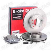Тормозные диски и колодки, комплект STARK skbk1090306 3 PEO918 1437814999 - Изображение 2