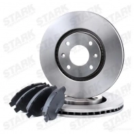 Тормозные диски и колодки, комплект STARK 1437813924 3HUIHQ 4 skbk1090049 - Изображение 3