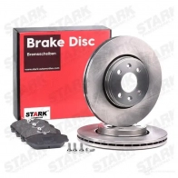 Тормозные диски и колодки, комплект STARK skbk1090225 1437817388 96S9 APD - Изображение 2