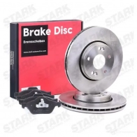 Тормозные диски и колодки, комплект STARK 1437815002 skbk1090165 65QI PV - Изображение 2
