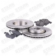 Тормозные диски и колодки, комплект STARK 1437815002 skbk1090165 65QI PV - Изображение 3