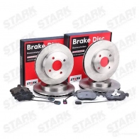Тормозные диски и колодки, комплект STARK 1437815860 F1 J5AK6 skbk1090316 - Изображение 2