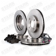 Тормозные диски и колодки, комплект STARK 1437815860 F1 J5AK6 skbk1090316 - Изображение 3