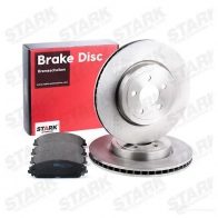 Тормозные диски и колодки, комплект STARK 1437815931 skbk1090231 CV Z4PU - Изображение 2