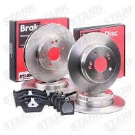 Тормозные диски и колодки, комплект STARK PI9BT BX skbk1090303 1437815835 - Изображение 2