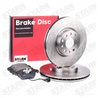 Тормозные диски и колодки, комплект STARK 1437816568 skbk1090281 CBBO9 D - Изображение 2