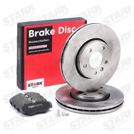 Тормозные диски и колодки, комплект STARK skbk1090206 1437816119 PGX JY - Изображение 2