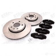 Тормозные диски и колодки, комплект STARK skbk1090206 1437816119 PGX JY - Изображение 3