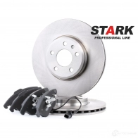 Тормозные диски и колодки, комплект STARK skbk1090142 1438358716 Y776 X4E - Изображение 1