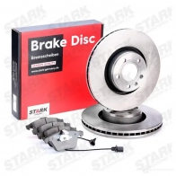 Тормозные диски и колодки, комплект STARK skbk1090321 1437815589 GR RYZ6U - Изображение 2